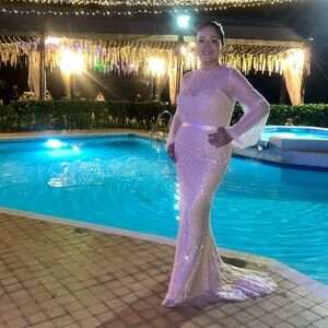 Elegant Long Sleeve  Dress